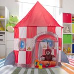 Cort de joaca pentru copii Relaxdays, multicolor, poliester, 100 x 100 x 130 cm - imagine 5