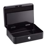 Caseta bani pentru monede si bancnote, Relaxdays, negru, dimensiuni 9 x 25 x 18 cm - imagine 6