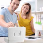 Caseta bani pentru monede si bancnote, Relaxdays, alb, dimensiuni 9 x 25 x 18 cm - imagine 5