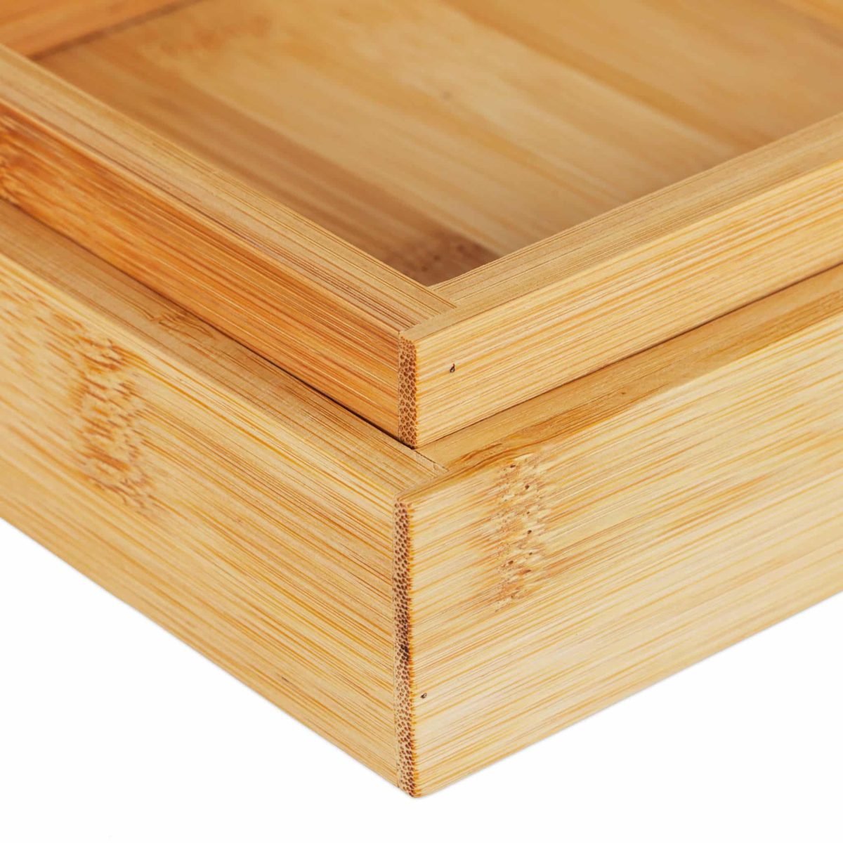 Tava de servire cu 6 boluri, din bambus, natur, 5, 5 x 47 x 32, 5 cm - imagine 7