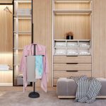 Portmantou, din otel si MDF, 110 x 45 x 24 cm - imagine 2