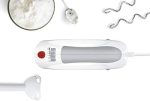 Mixer de mana Bosch MFQ3540, 450 W, 5 viteze, Alb/Gri - imagine 2
