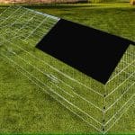 Cusca pentru animale mici, pentru exterior,180x75x75cm, argintiu