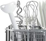 Mixer de mana Bosch MFQ3540, 450 W, 5 viteze, Alb/Gri - imagine 4