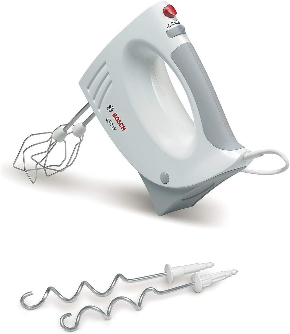 51KroLAY-kL._AC_SL1110_ Mixer de mana Bosch MFQ3540, 450 W, 5 viteze, Alb/Gri - imagine 1