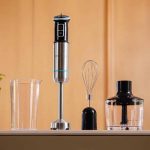 Blender de mana Cecotec Power Neutron,1100 W, lumini LED cu indicator de putere, negru/argintiu - imagine 3