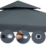 Pavilion 3 x 3 m, Casaria®, protectie UV 50+, antracit - imagine 4