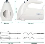 Mixer manual, Clatronic, HM 3014, 5 viteze, 250W, Alb - imagine 2