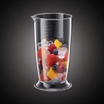 Mixer vertical, 500W,  2 viteze, pahar gradat 700ml, rosu/negru - imagine 3