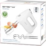 Mixer electric de mana, 250 W, 6 viteze si buton Turbo, alb - imagine 2
