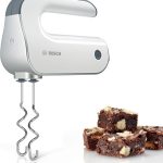 Mixer de mana Bosch MFQ4835DE, 575 W, 5 trepte de viteza, Alb/Argintiu
