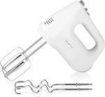 Mixer electric de mana, 250 W, 6 viteze si buton Turbo, alb - imagine 3