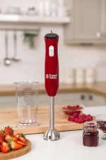 Mixer vertical, 500W,  2 viteze, pahar gradat 700ml, rosu/negru - imagine 2