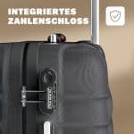 Set trolere pentru voiaj, 3 piese, marimi diferite, M, L, XL, maner telescopic, negru - imagine 3