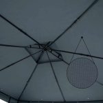 Pavilion 3 x 3 m, Casaria®, protectie UV 50+, antracit - imagine 3