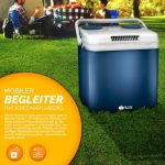 Lada frigorifica electrica 32L, pentru masina si priza, raceste cu pana la 18°C ​​sub temperatura exterioara si incalzeste pana la 65°C, albastru - imagine 6