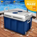Lada frigorifica electrica 40L cu roti, pentru masina si priza, raceste cu pana la 18°C ​​sub temperatura exterioara si incalzeste pana la 65°C - imagine 4