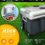 Lada frigorifica electrica 40L cu roti, pentru masina si priza, raceste cu pana la 18°C ​​sub temperatura exterioara si incalzeste pana la 65°C, gri - imagine 2