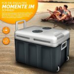 Lada frigorifica electrica 40L cu roti, pentru masina si priza, raceste cu pana la 18°C ​​sub temperatura exterioara si incalzeste pana la 65°C, gri - imagine 6