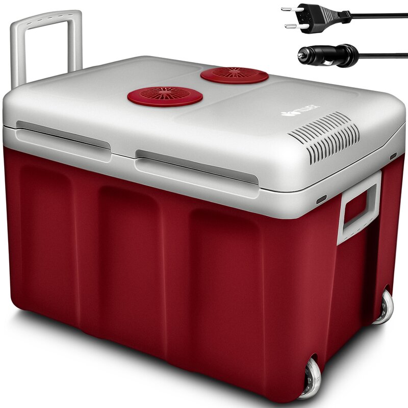 tillvex-kuehlbox-elektrisch-40l-rot-mit-rollen-mini-kuehlschrank-230-v-und-12-v-fuer-kfz-auto-camping-kuehlt-waermt-eco-modus