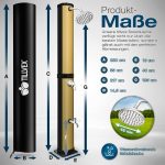 Dus solar pentru exterior, robinet si cap de dus incluse, negru/auriu, 35 litri, incalzire 60° - imagine 5