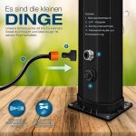 Dus solar pentru exterior, robinet si cap de dus incluse, negru/auriu, 35 litri, incalzire 60° - imagine 6
