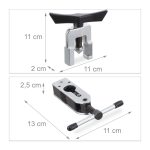 Dispozitiv pentru bercuit, flansare, conducte de frana si aer conditionat, universal 4,7 - 16 mm - imagine 4