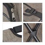 Scaun de pescuit/camping pliabil, cu rucsac, confortabil si stabil, 42 x 35 x 29 cm, maro - imagine 2