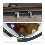 Scaun de pescuit/camping pliabil, cu rucsac, confortabil si stabil, 42 x 35 x 29 cm, maro - imagine 8