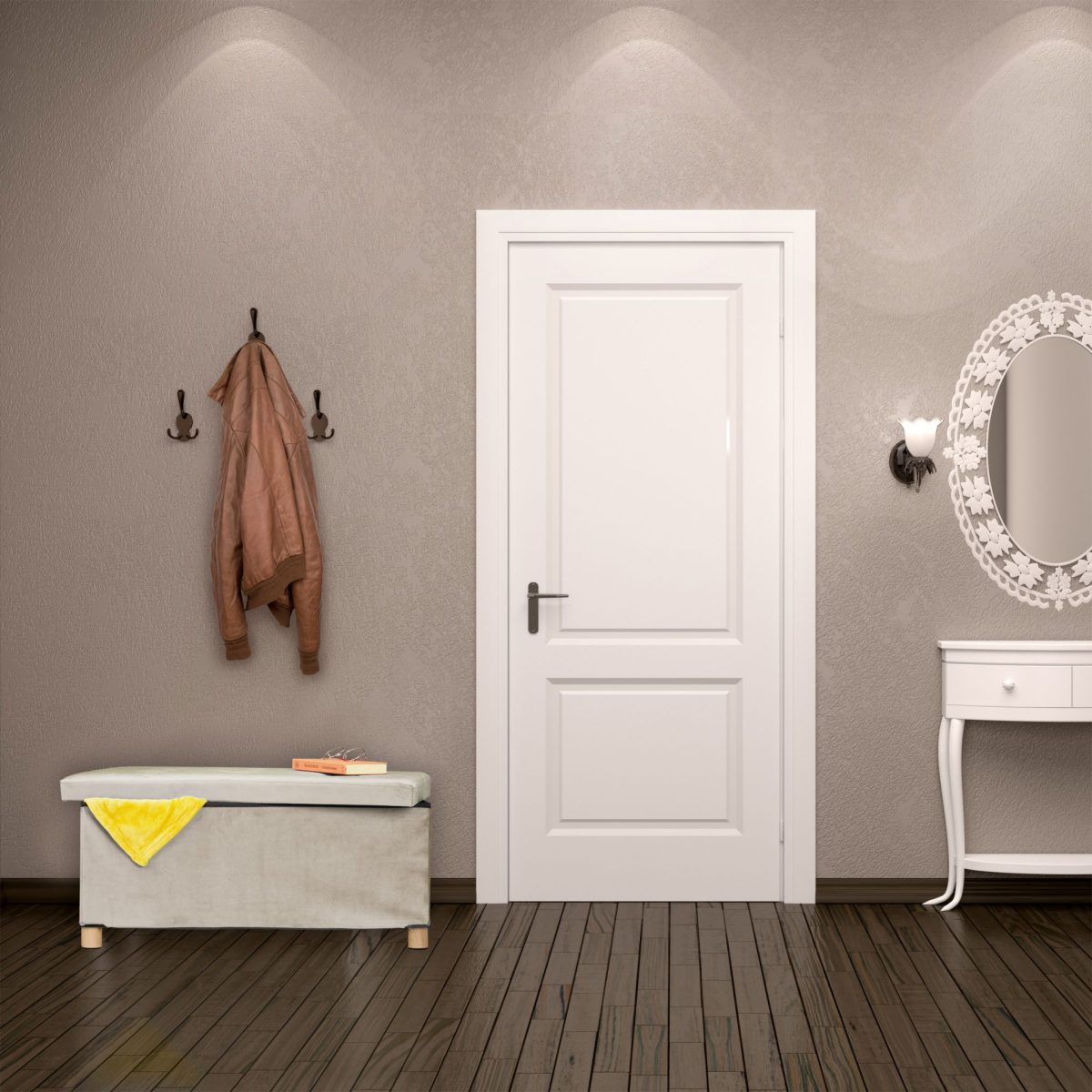 Taburet cu spatiu de depozitare, RelaxDays, catifea, crem, 34 x 76 x 38 cm - imagine 2