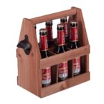 Ladita pentru bere, cu desfacator, pentru 6 sticle de 0,33 l, lemn de pin