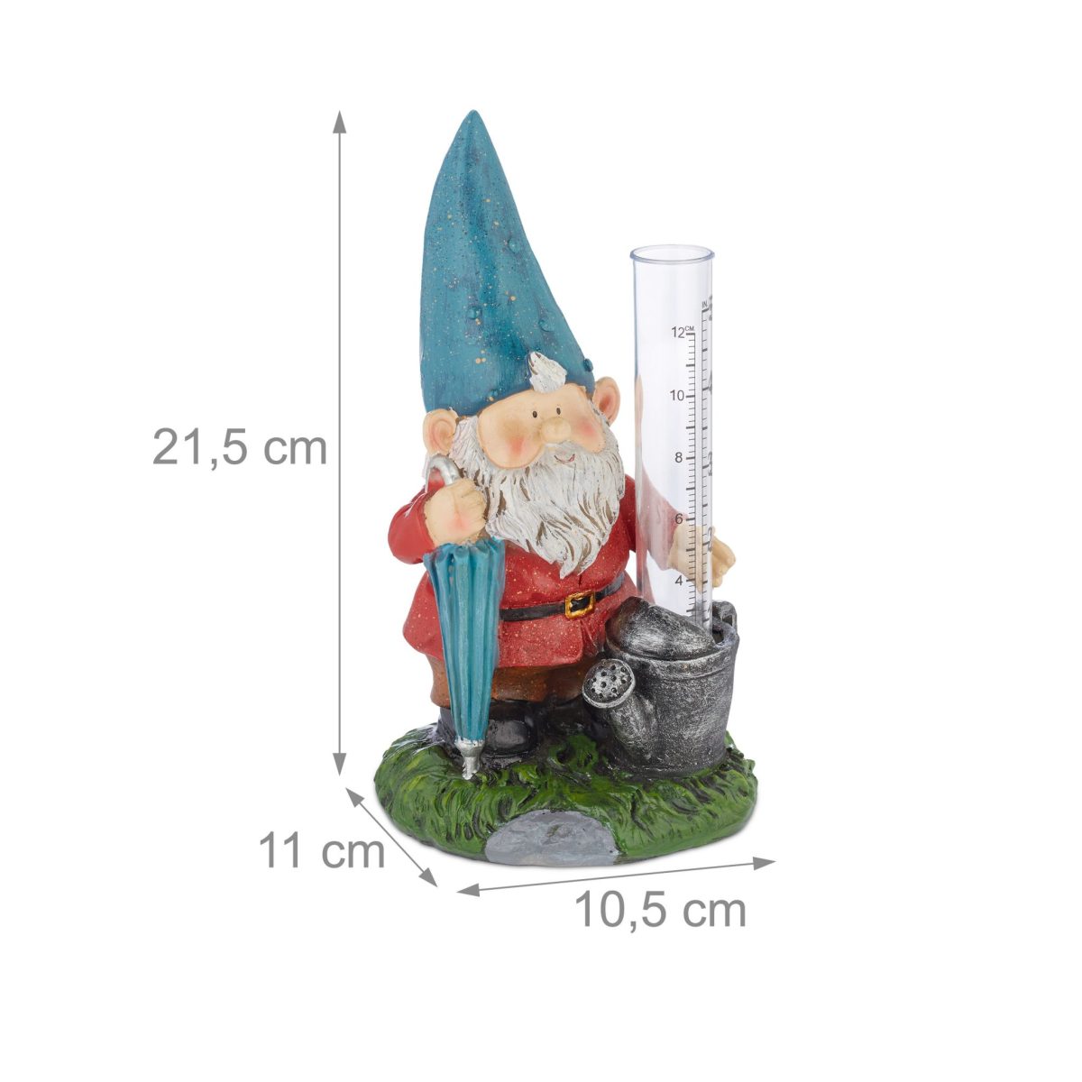 Decoratiune/pluviometru gradina, 21,5 x 10,5 x 11 cm - imagine 4