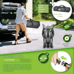 Pat pliabil pentru camping, Tillvex®, geanta pentru transport, capacitate 200 kg, 190 x 68 x 40 cm, perna, cadru din otel, gri - imagine 3