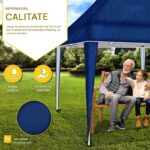 Pavilion impermeabil, cu protectie UV pentru gradina/terasa/curte, inaltime reglabila, 3x6m, albastru - imagine 4