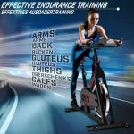 Bicicleta cu afisaj LCD, Physionics, Negru/Rosu - imagine 2