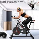 Bicicleta cu afisaj LCD, Physionics, Negru/Rosu - imagine 3