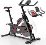 Bicicleta cu afisaj LCD, Physionics, Negru/Rosu