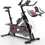 Bicicleta cu afisaj LCD, Physionics, Negru/Rosu