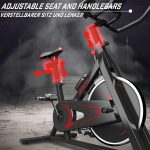 Bicicleta cu afisaj LCD, Physionics, Negru/Rosu - imagine 6