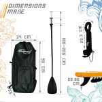 ‎SPlaca de surf, Sup gobflabila, 320 x 80 x 15 cm, portocaliu - imagine 3