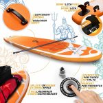‎SPlaca de surf, Sup gobflabila, 320 x 80 x 15 cm, portocaliu - imagine 4