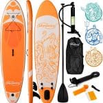 ‎SPlaca de surf, Sup gobflabila, 320 x 80 x 15 cm, portocaliu