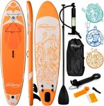 ‎SPlaca de surf, Sup gobflabila, 320 x 80 x 15 cm, portocaliu