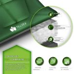 Pat pliabil pentru camping, Tillvex®, geanta pentru transport, capacitate 200 kg, 210 x 80 x 40 cm, perna, cadru din otel, verde - imagine 2