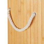 Cos de rufe rotund din bambus, RelaxDays, crem, 70 l, 65 x 41 cm - imagine 4