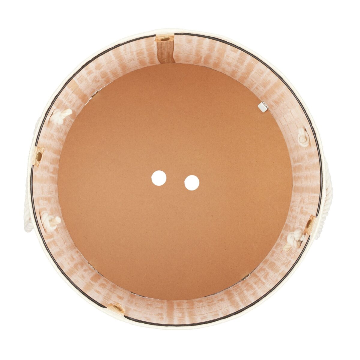 Cos de rufe rotund din bambus, RelaxDays, crem, 70 l, 65 x 41 cm - imagine 3