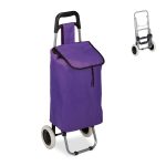 Carucior cumparaturi Relaxdays cu 2 roti, 25l, 91 x 40 x 30 cm, mov