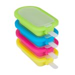 Set de 4 forme de inghetata, silicon, 2,5 x 6,5 x 14 cm, multicolor