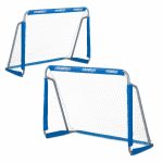 Set 2 porti de fotbal Relaxdays, albastru, 110 x 150 x 75 cm