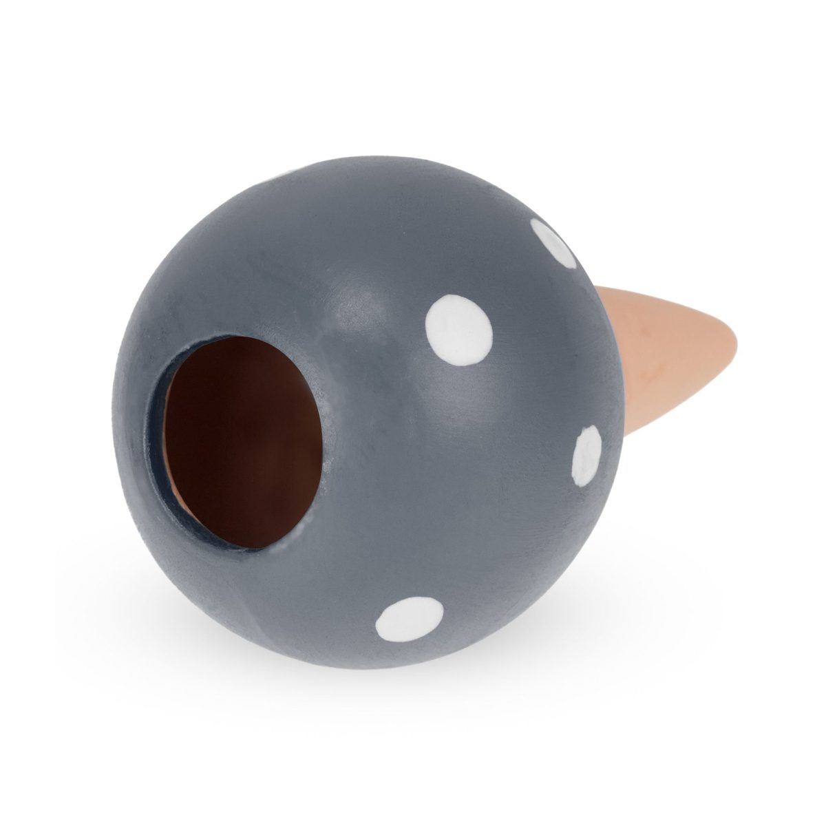 Dispozitiv de udare a plantelor, auto-irigare, 4 bucati, design biluta, din ceramica, 11,5 x 6 cm, gri - imagine 6